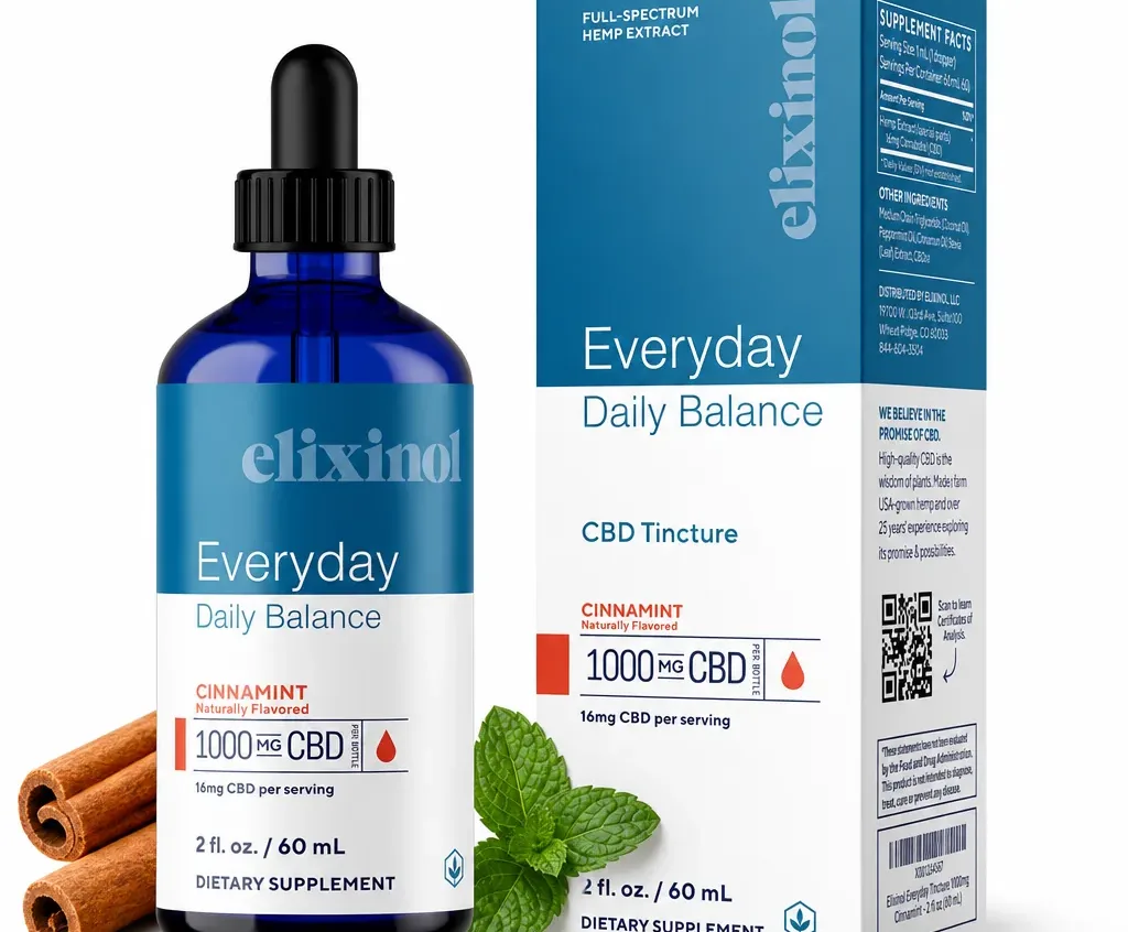 Elixinol Everyday Daily Balance Tincture - Full Spectrum image 3