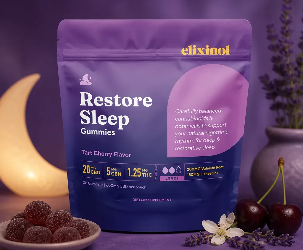 Elixinol Restore Sleep Gummies