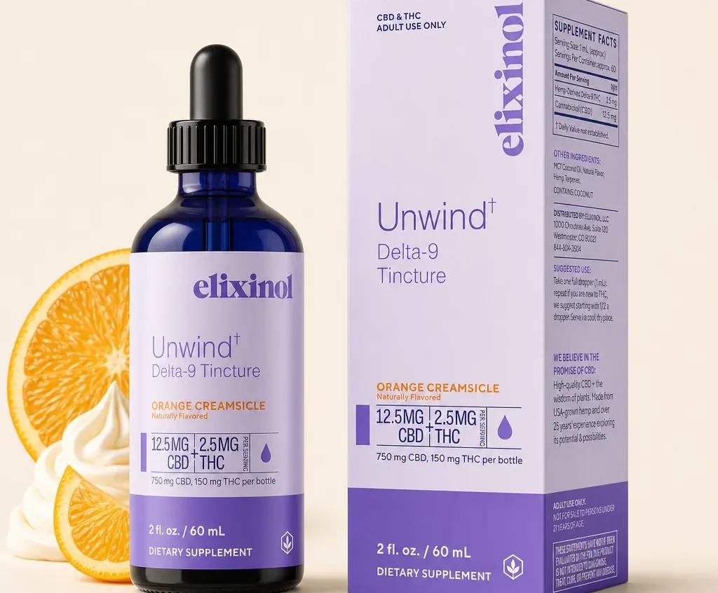 Elixinol Unwind Delta-9 Tincture image 2