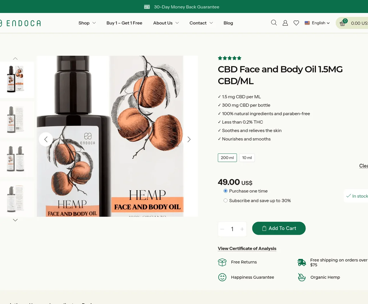 Endoca Face and Body Oil image 4