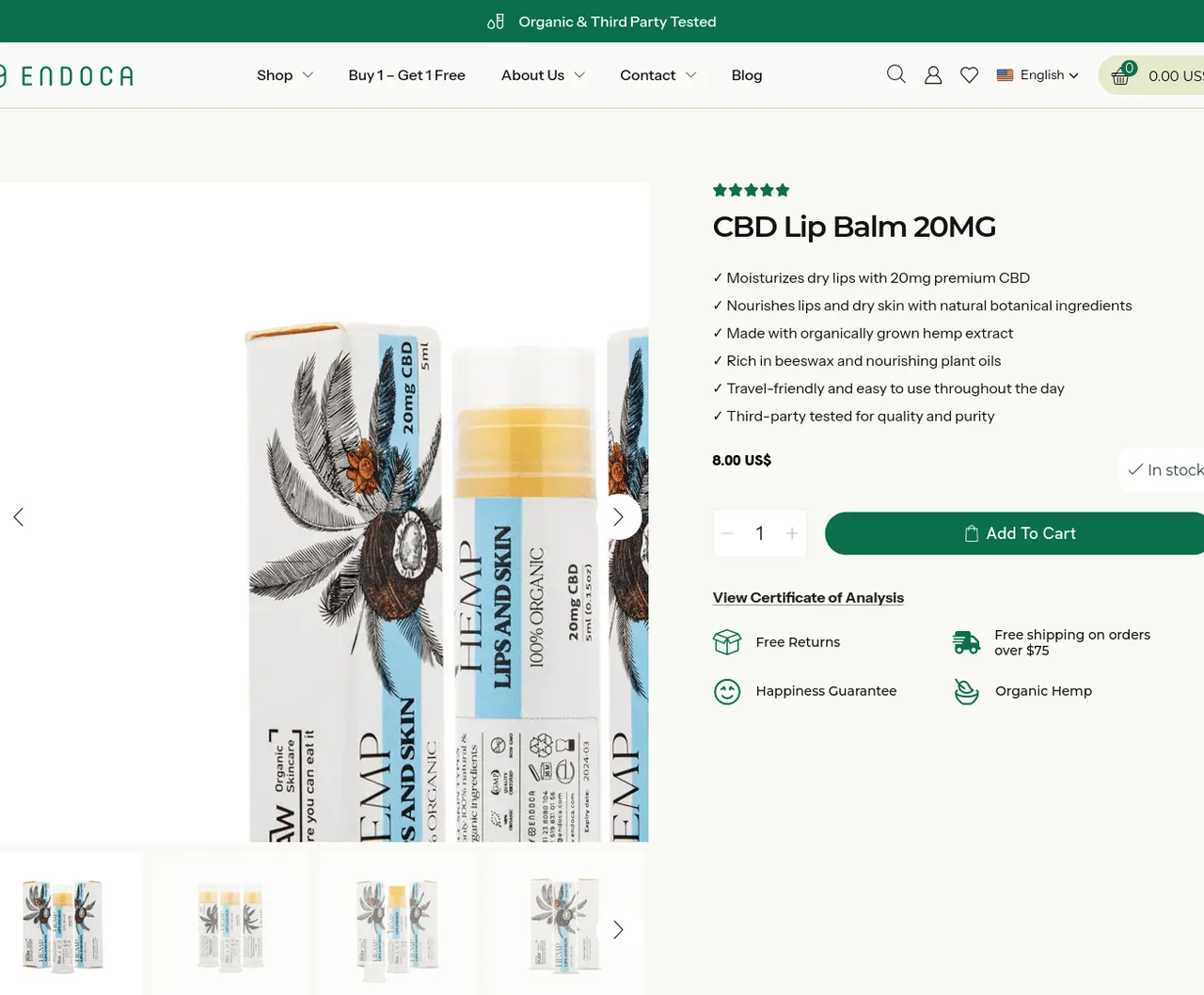 Endoca Lip Balm image 4