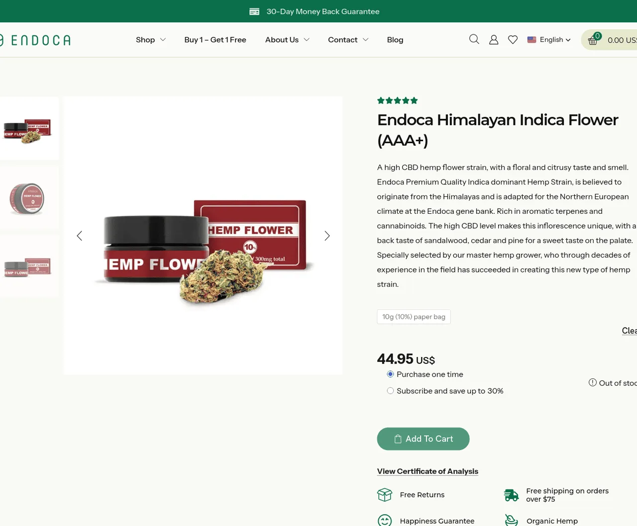 Endoca Himalayan Indica Flower image 4