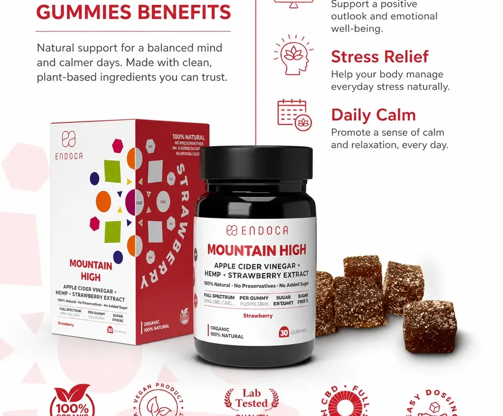 Endoca Mountain High CBD Gummies image 3