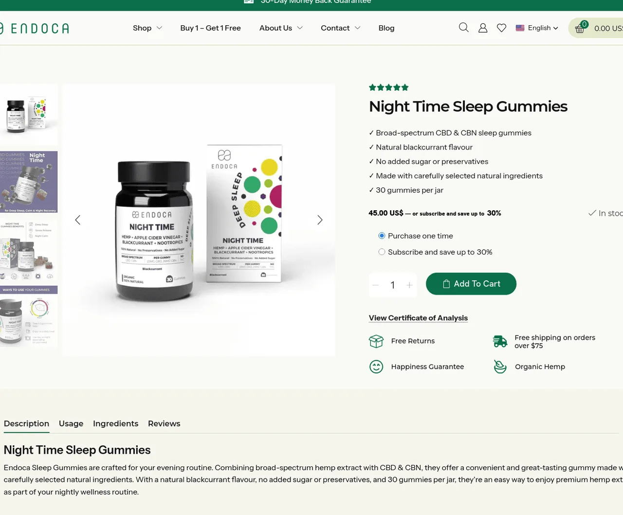 Endoca Night Time Sleep Gummies image 4