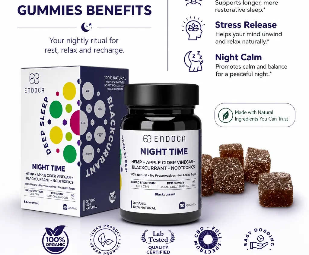 Endoca Night Time Sleep Gummies image 3