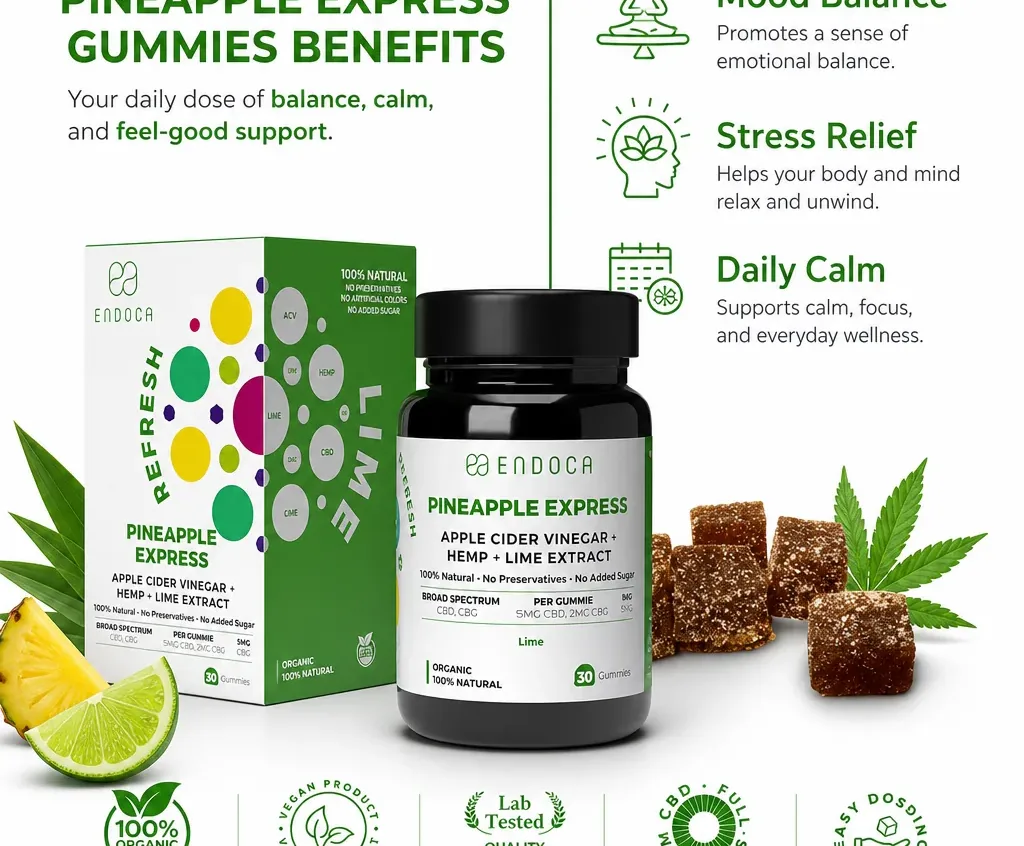 Endoca Pineapple Express Gummies image 3