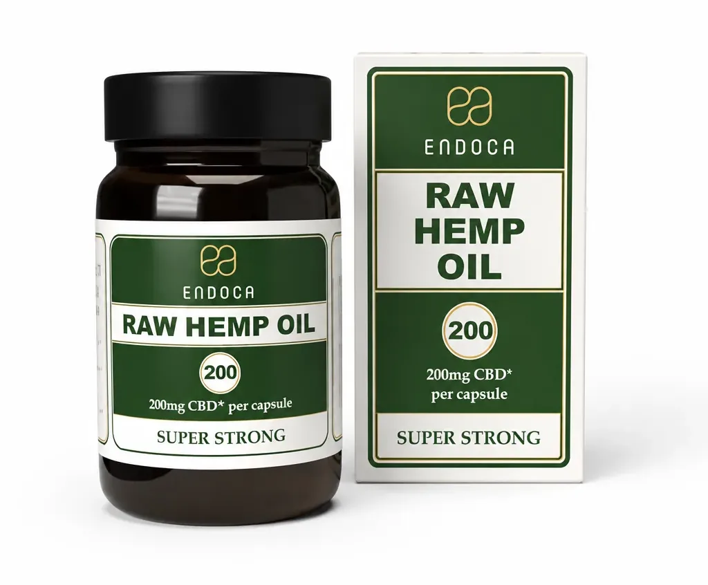 Endoca Raw CBD Capsules Extra Strong