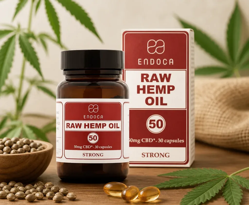 Endoca Raw CBD Capsules Strong