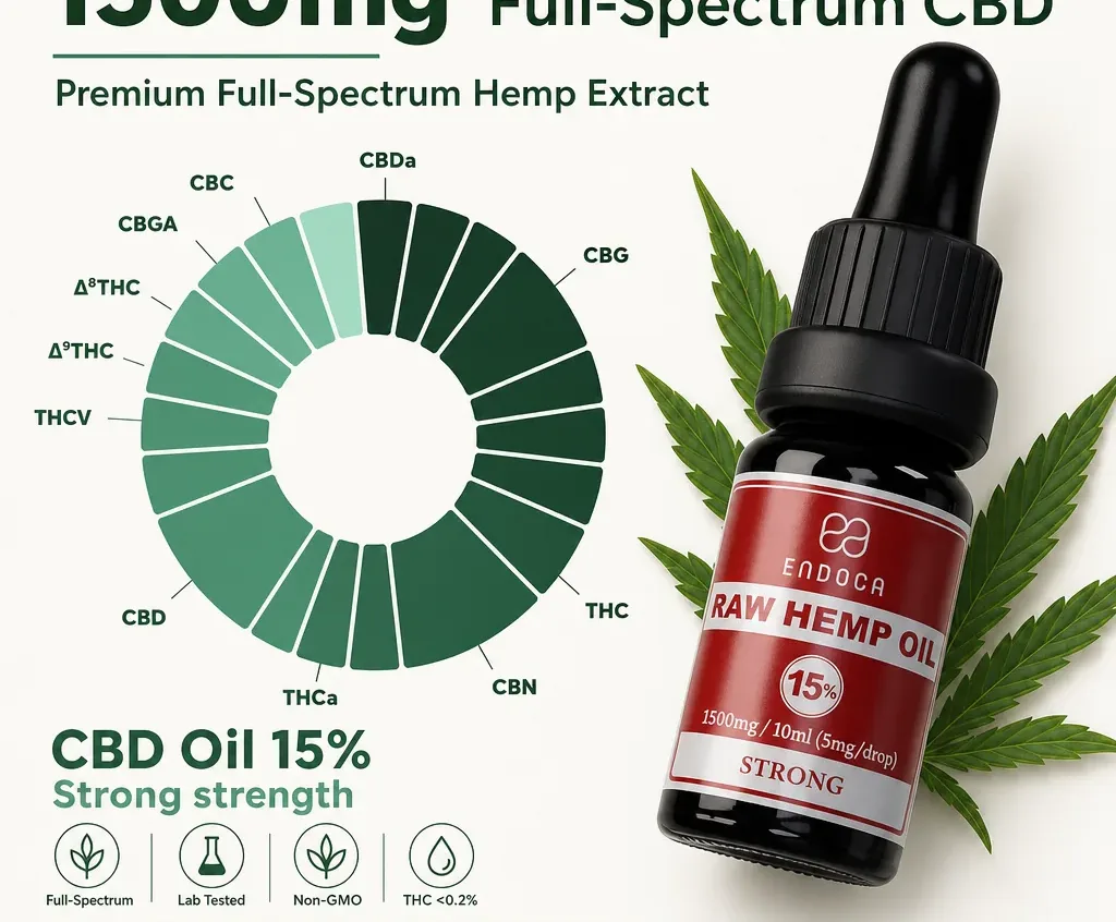 Endoca RAW CBD+CBDa Oil image 3
