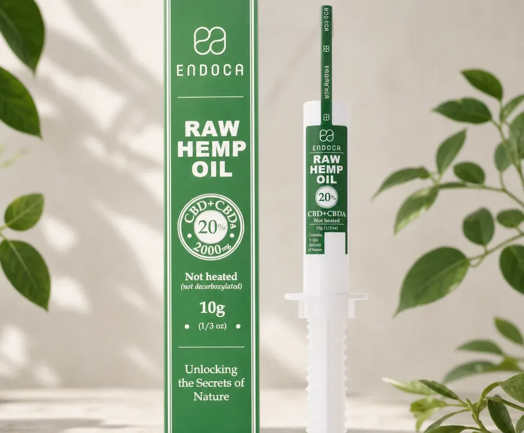 Endoca Raw CBD Extract Paste with CBDa Applicator