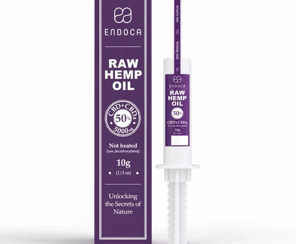 Endoca Raw CBD Extract Strong Hemp Paste Applicator