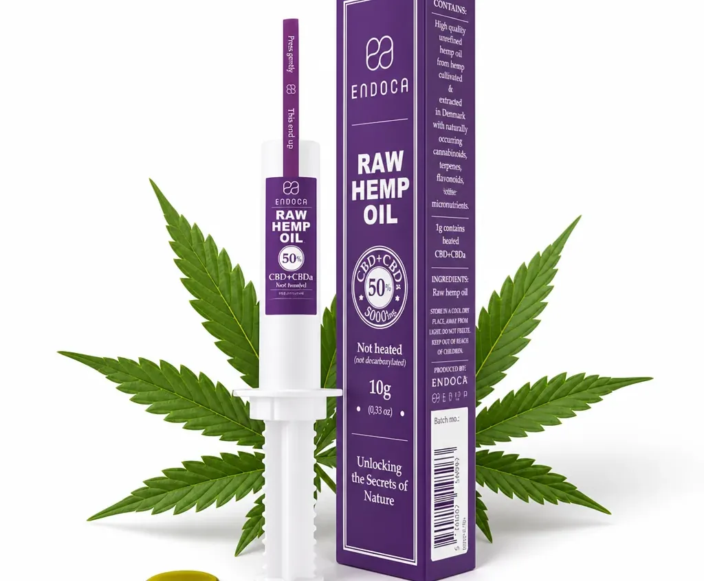 Endoca Raw CBD Extract Strong Hemp Paste Applicator image 2