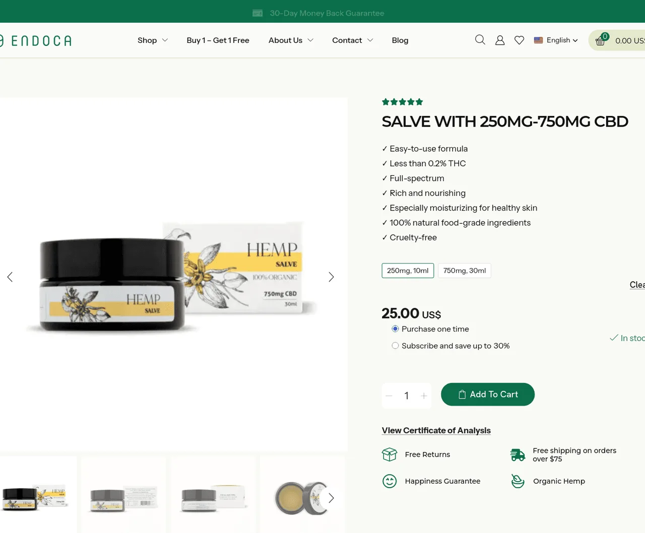 Endoca CBD Salve image 4