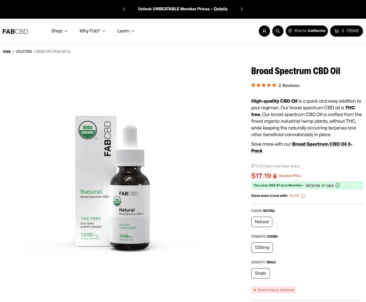 FABCBD Broad Spectrum CBD Oil image 4