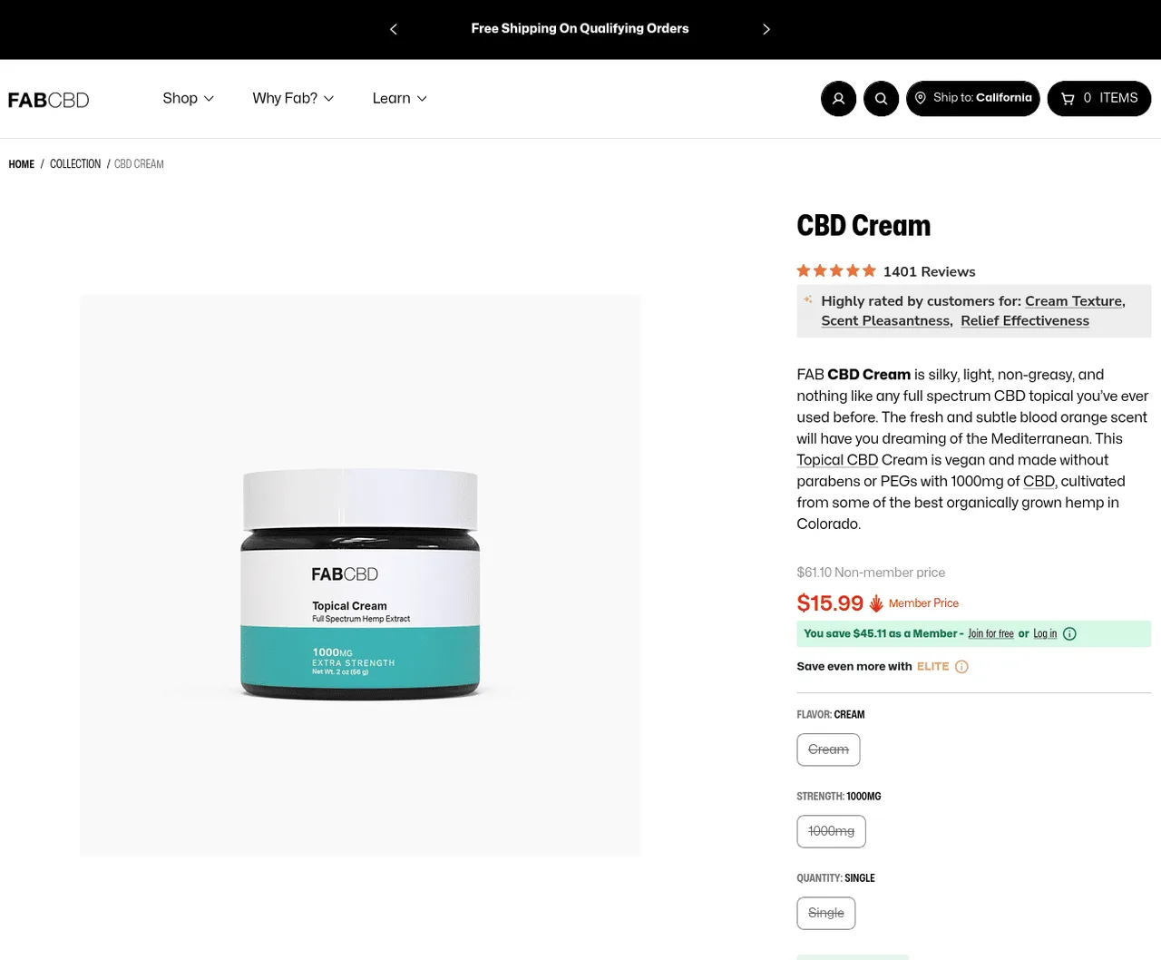 FABCBD CBD Cream image 4