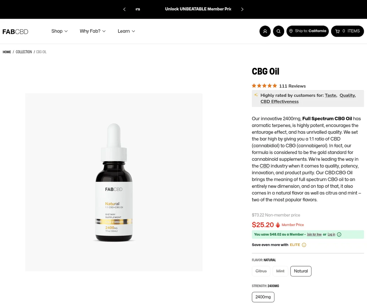 FABCBD CBG Oil image 4