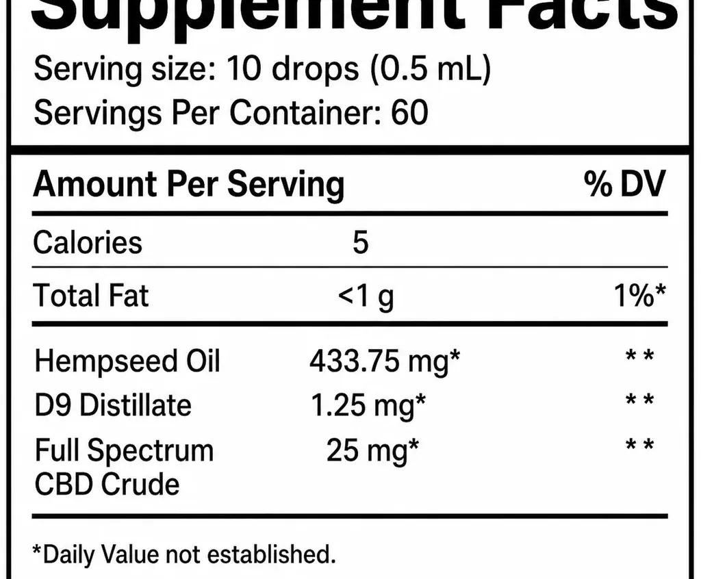 FABCBD Chill THC Oil image 2