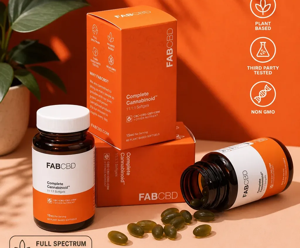 FABCBD Complete Cannabinoid Softgels image 2