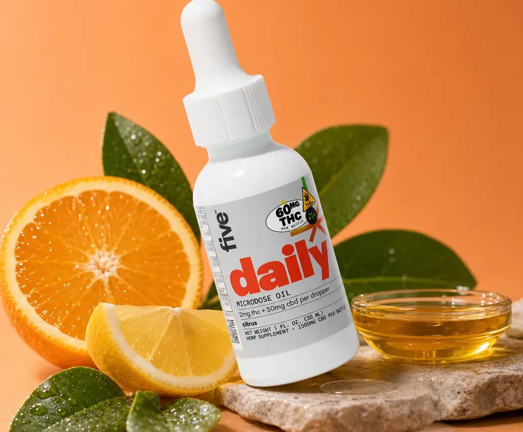 five CBD Citrus Drops
