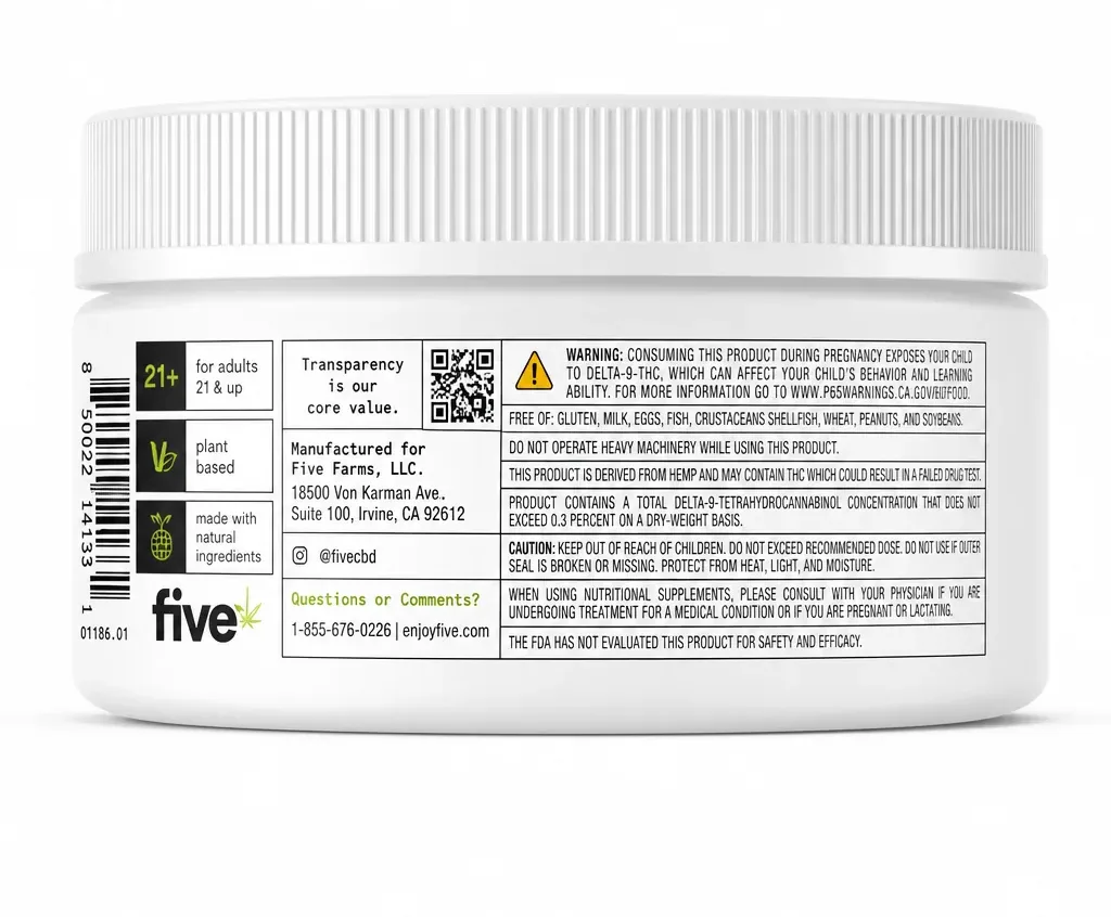 five CBD Microdose Gummies image 3
