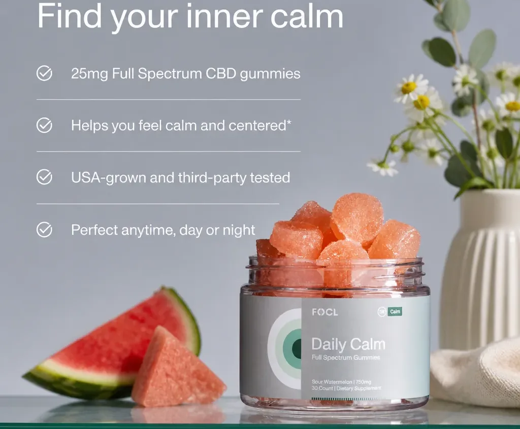 FOCL Daily Calm THC+ Gummies image 3