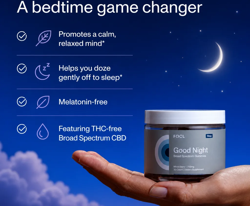 FOCL Good Night Broad Spectrum Sleep Gummies image 3