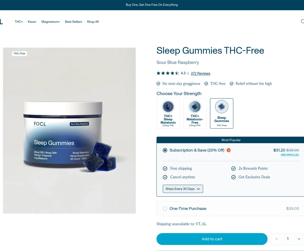 FOCL Sleep Gummies