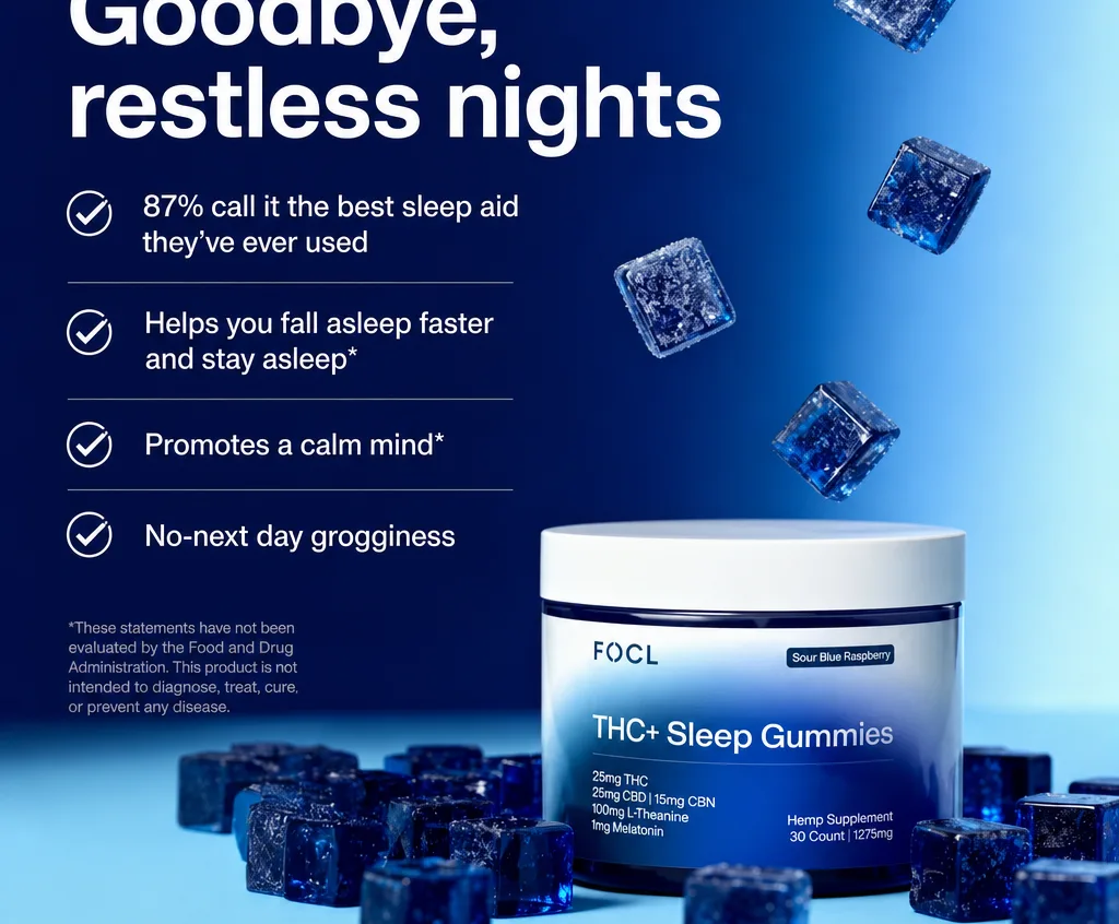 FOCL THC+ Sleep Gummies image 2