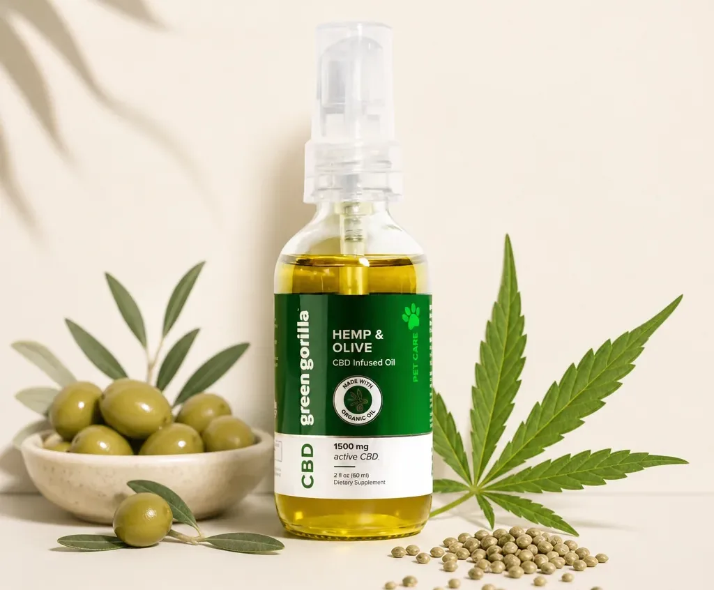 Green Gorilla Organic Pure CBD Oil for Dogs & Cats
