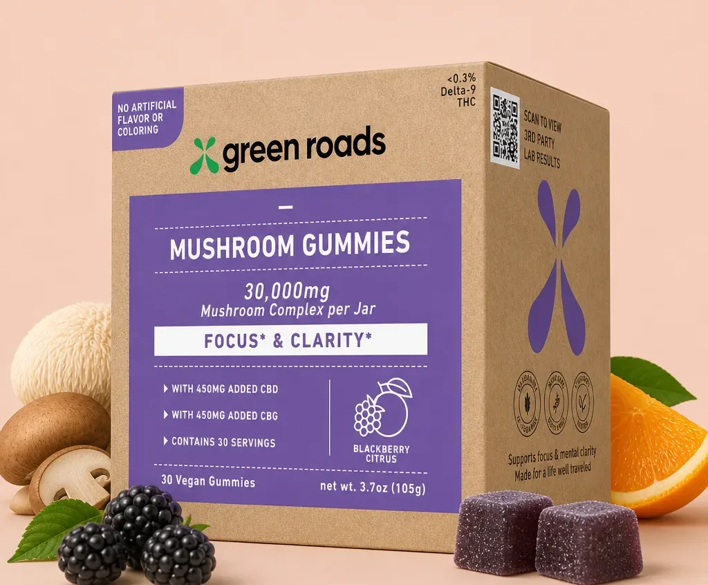 Green Roads Focus Gummies with Lion’s Mane & CBD