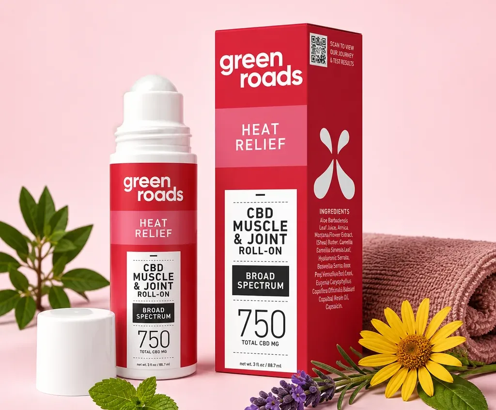 Green Roads Heat Relief CBD Roll-On