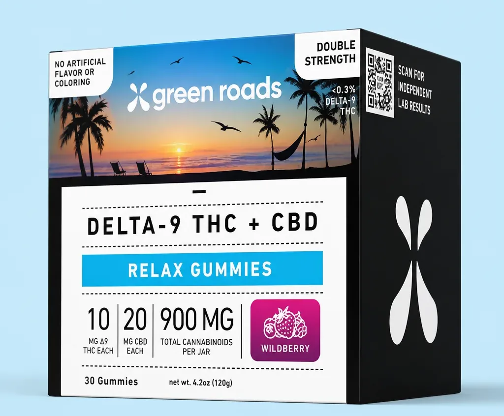 Green Roads Wildberry THC Relax Gummies