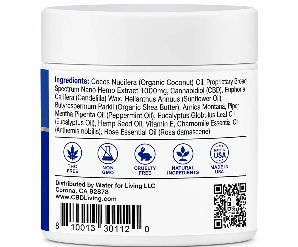 Living CBD Coconut Scent Salve image 3