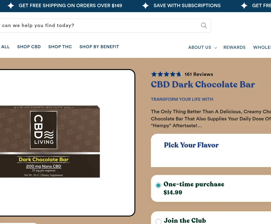 Living CBD Dark Chocolate Bar image 3