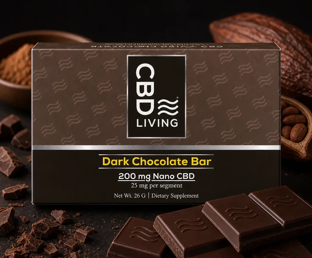 Living CBD Dark Chocolate Bar