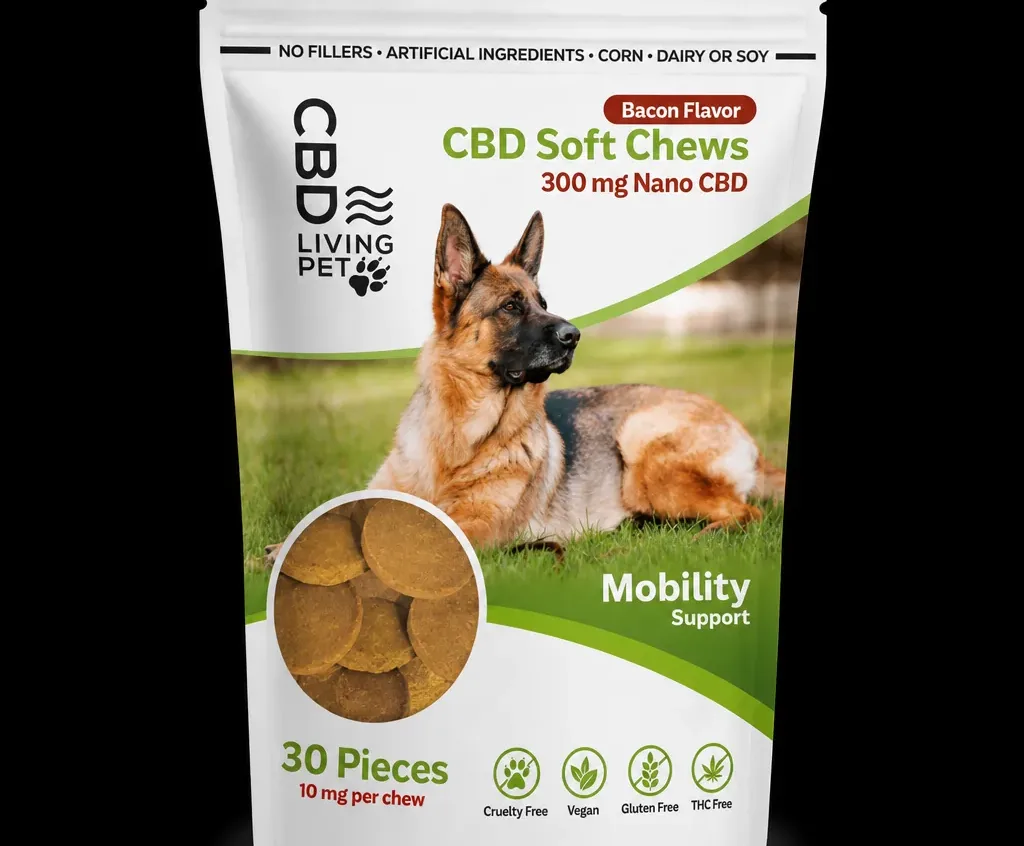 Living CBD Dog Chews Calming Peanut Butter