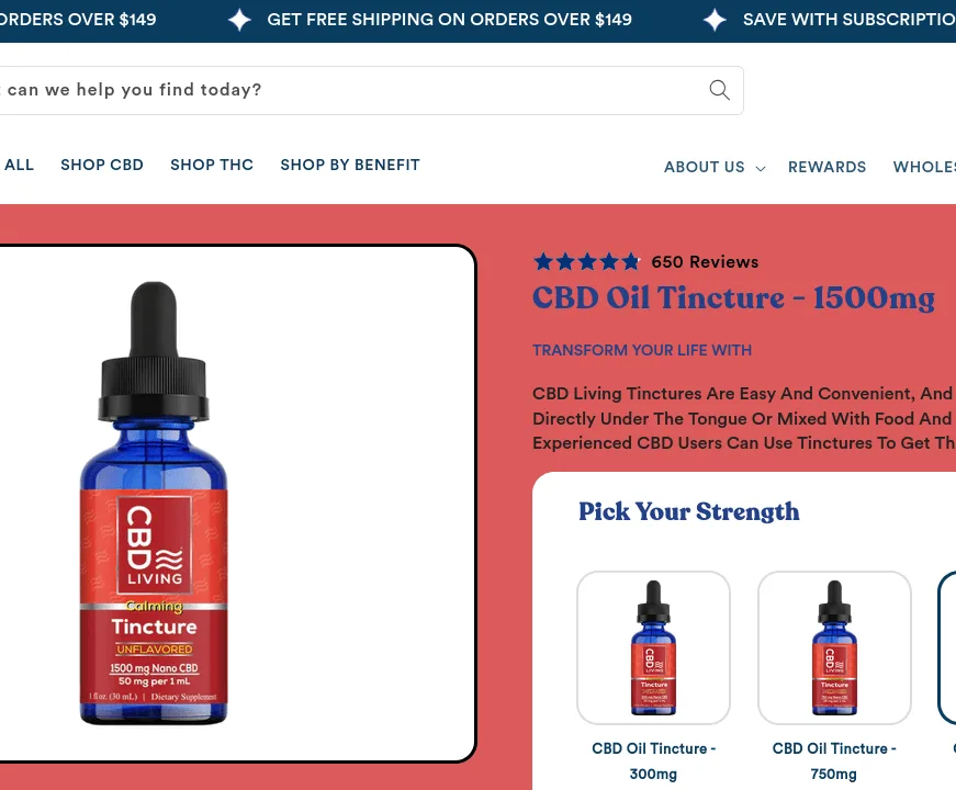 Living CBD Oil Tincture image 2