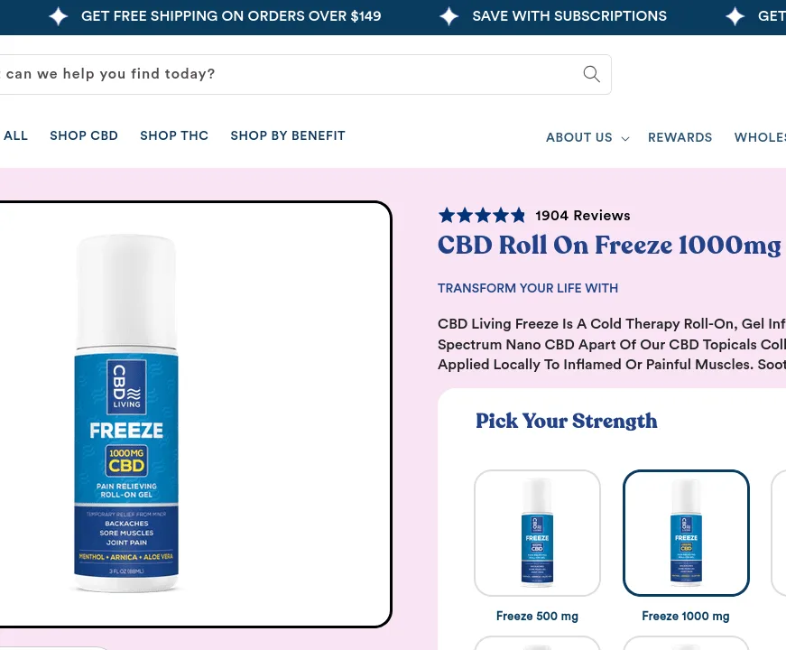 Living CBD Freeze Roll-On image 3
