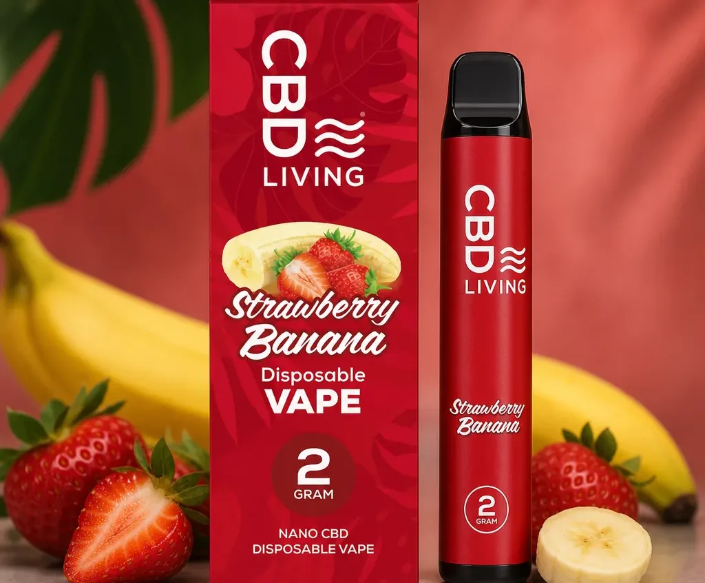 Living CBD Strawberry Banana Disposable Vape