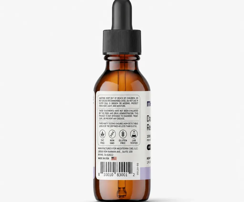 Medterra Daily Relief CBD Isolate Oil image 3
