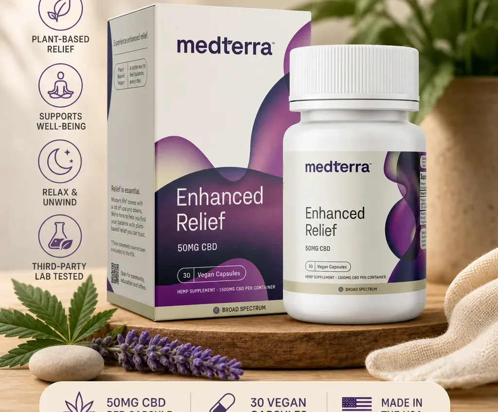 Medterra Enhanced Relief Broad Spectrum Capsules