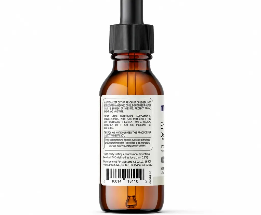Medterra Enhanced Relief Broad Spectrum CBD Oil image 3