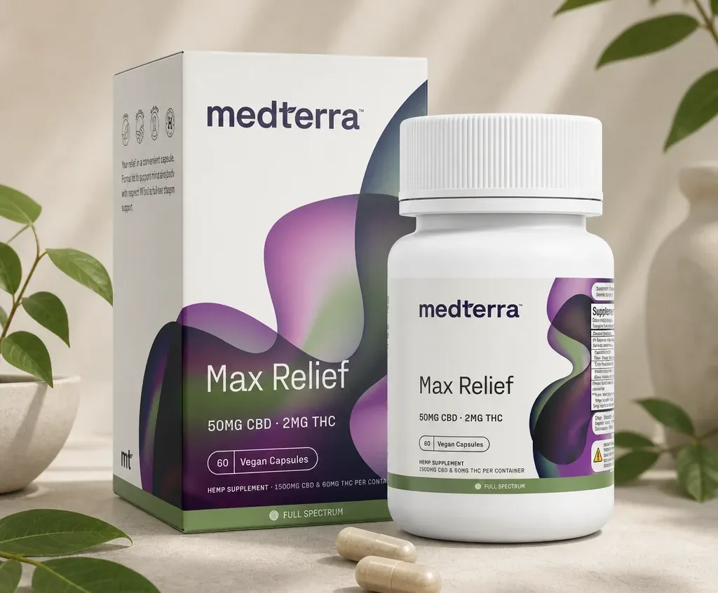 Medterra Max Relief Full Spectrum Capsules