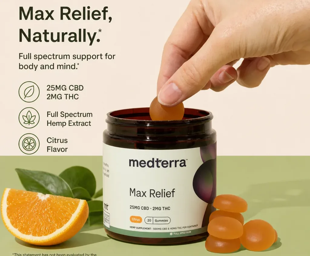 Medterra Max Relief Full Spectrum CBD Gummies image 2