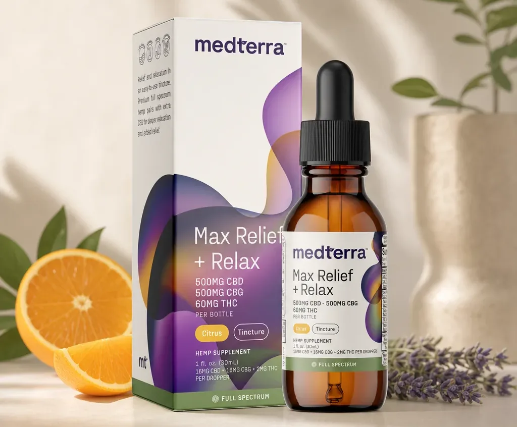 Medterra Max Relief + Relax Full Spectrum CBD Oil