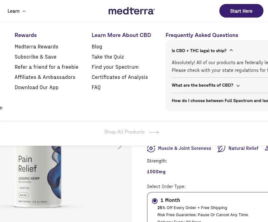 Medterra Pain Relief Roll-On image 4