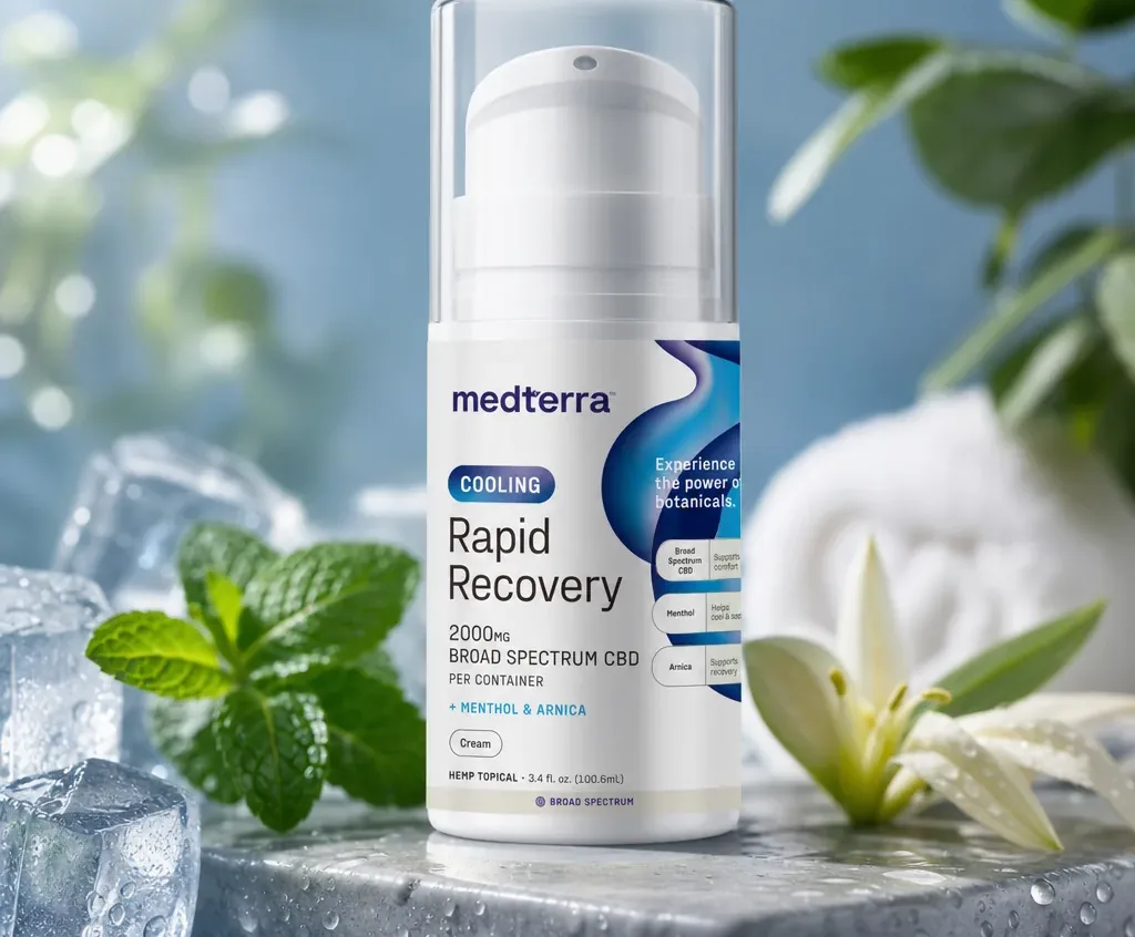 Medterra Rapid Recovery Cooling 2000mg CBD Cream