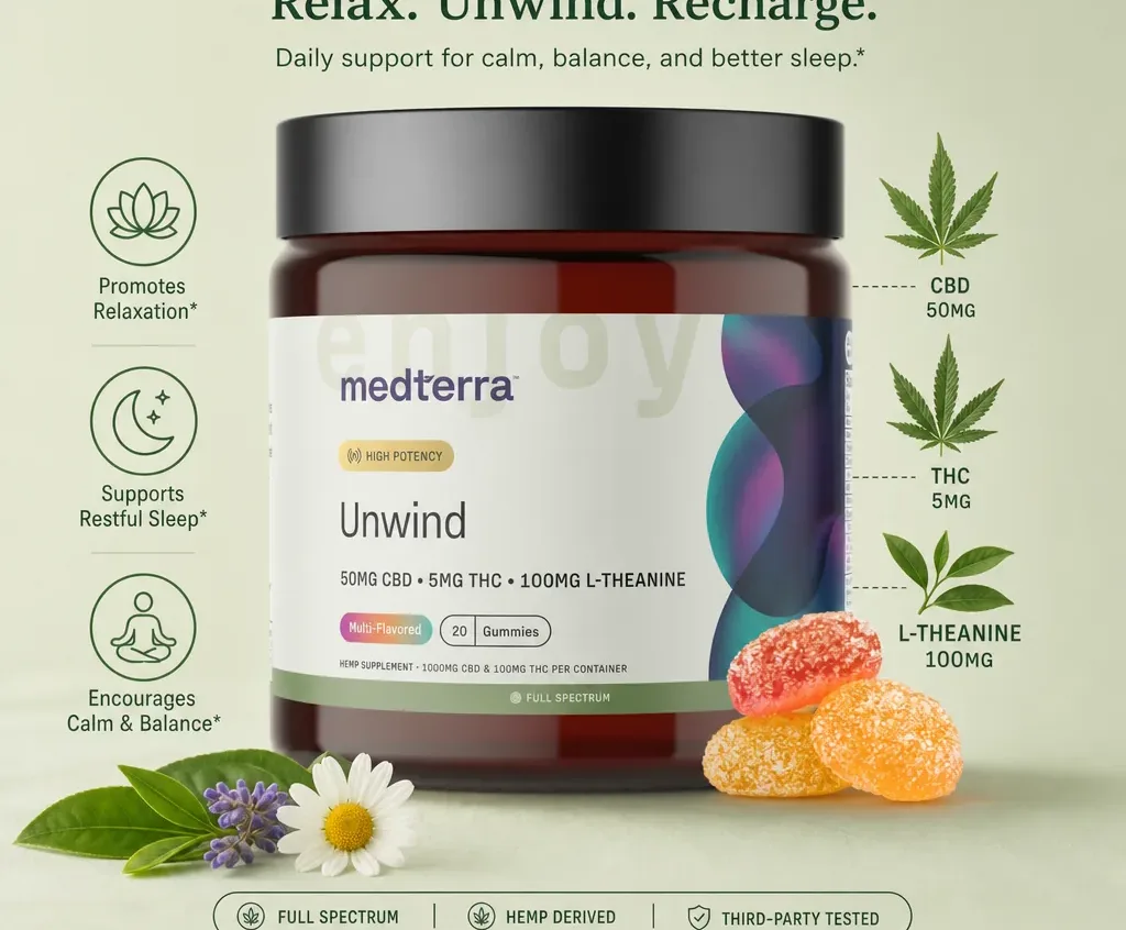 Medterra Unwind THC Gummies