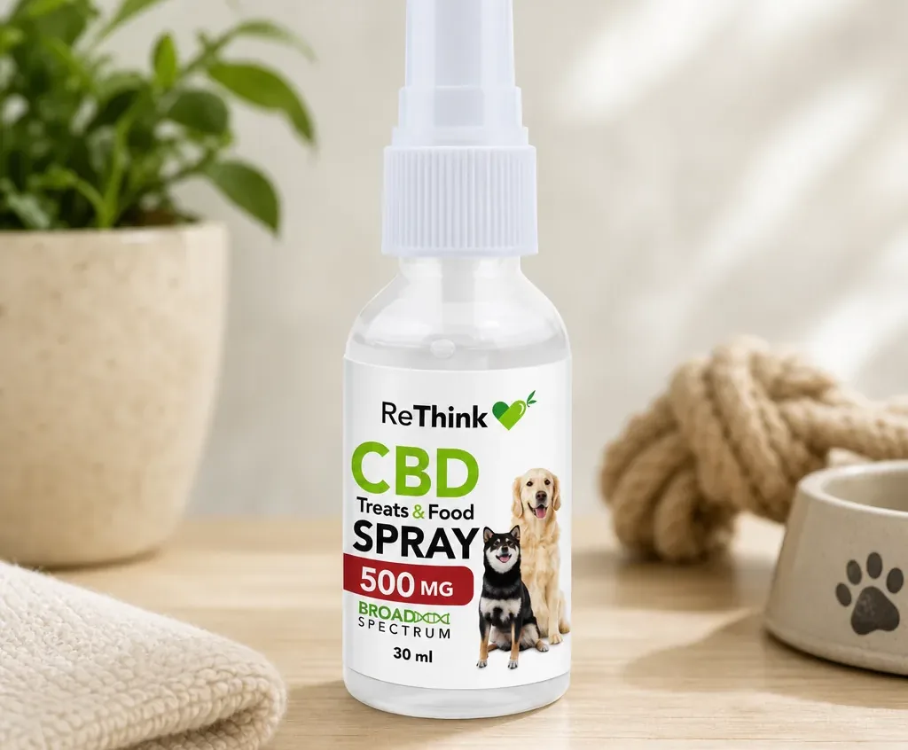 ReThink Beef Flavored CBD Oral Spray for Pets