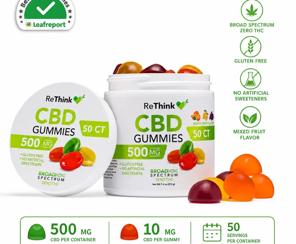 ReThink CBD Gummies - Mixed Fruit -
